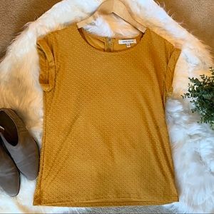 Mustard textured top EUC